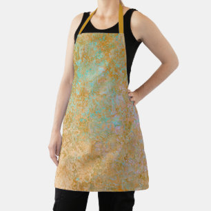 Gold & Türkis Blue Patina Alkohol Alkohol Tinte Ab Schürze