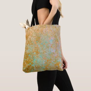 Gold & Türkis Blue Patina Alkohol Alkohol Tinte Ab Tasche