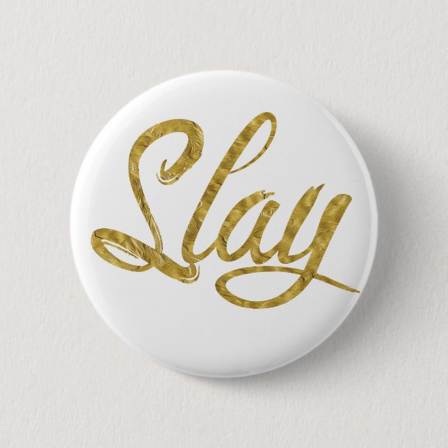 Gold u. Weiß tötet Button (Vorderseite)