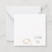 Gold umrissenes Granatapfel Danke Monogram Blank