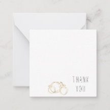 Gold umrissenes Granatapfel Danke Monogram Blank