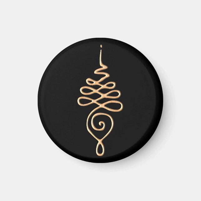 Gold Unalome Magnet (Vorne)