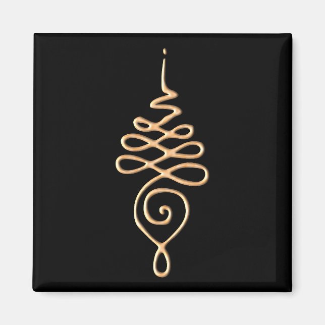 Gold Unalome Magnet (Vorne)