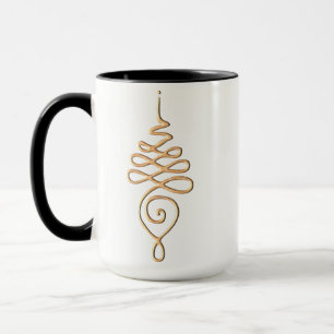 Gold Unalome  Tasse