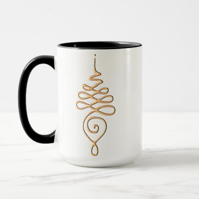 Gold Unalome  Tasse (Links)