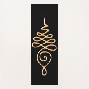 Gold Unalome Yogamatte