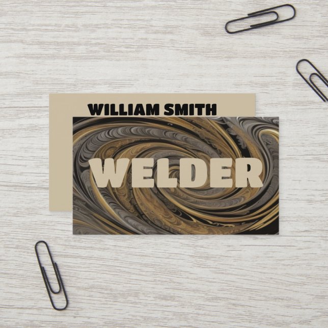 Gold- und Black-Business-Card Visitenkarte (Vorderseite/Rückseite Beispiel)