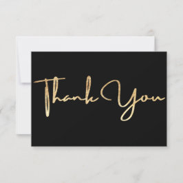 Gold- und Black-Dankeschön-Karte Dankeskarte
