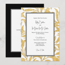 Gold und Black Elegant Style Wedding