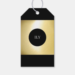 Gold- und Black-Geschenkstempel Geschenkanhänger