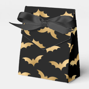 Gold- und Black Halloween-Fledermäuse Geschenkschachtel