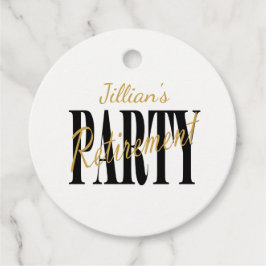 Gold- und Black-Rent-Party Geschenkanhänger