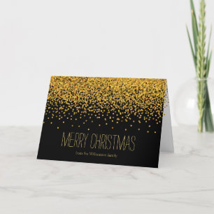 Gold und BlackGlam Confetti Dots Weihnachten