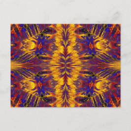 GOLD UND BLAU NASMA 4 POSTKARTE