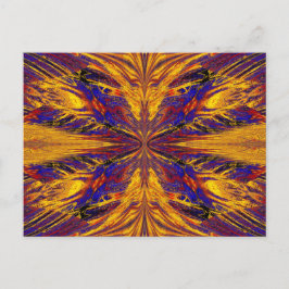 GOLD UND BLAUER NASMA 6 POSTKARTE