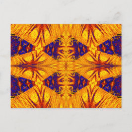 GOLD UND BLAUER NASMA 7 POSTKARTE