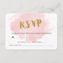 GOLD UND BLUSH WEDD RSVP