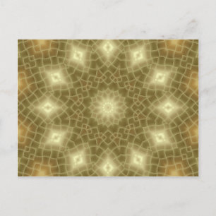 Gold und Braun Postkarte