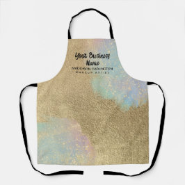 Gold und Glitzer Schürze