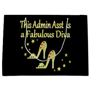 GOLD UND GLITZY ADMIN ASST SHOVER DESIGN GROßE GESCHENKTÜTE