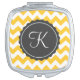 Gold und Gray Zig Zag Custom Initial