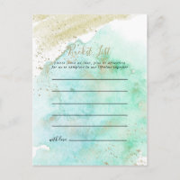 Gold- und Green Bucket List Cards