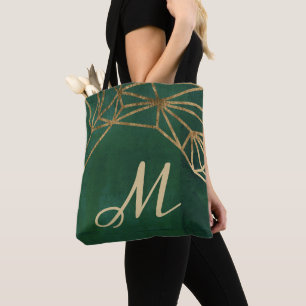Gold- und Grüne Dschungel-Web Tasche
