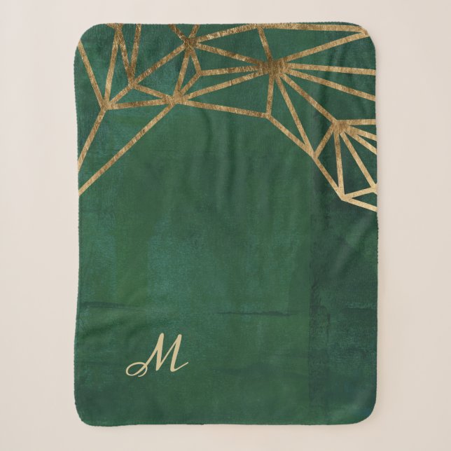 Gold- und Grüne Jungle-Web Sherpadecke (Vorderseite)