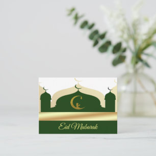 Gold und grüne Moschee im Mittelalter Mitteilungskarte