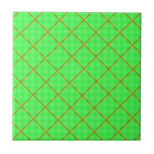 Gold und grüne Tile Fliese