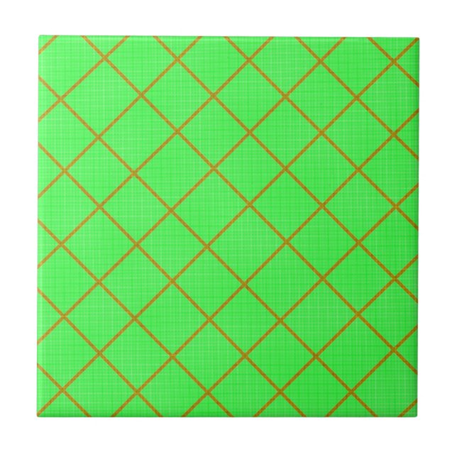 Gold und grüne Tile Fliese (Vorderseite)
