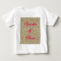 Gold und Hot-Pink-Glitzer Sparkle und Shine