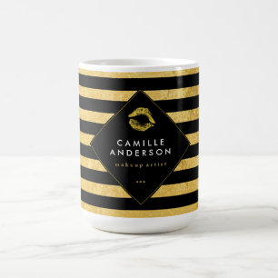 Gold-und Kaffeetasse