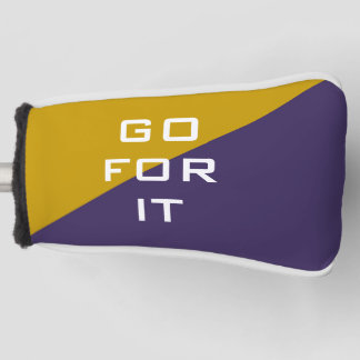 Gold und Lila Los geht's UDUB Modern Classic Golf Headcover