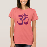 Gold und Lila Yoga Meditation Zen OM Symbol