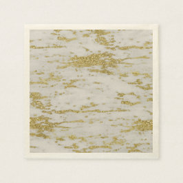 Gold und Marmor Serviette