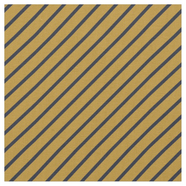 Gold- und Navy-Streifen Stoff (Nahaufnahme)