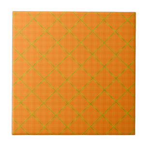 Gold und Orange Tile Fliese