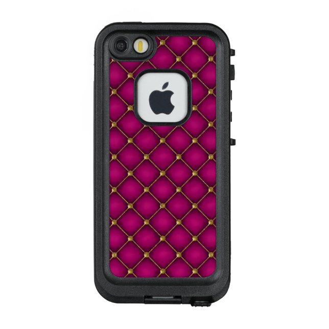 Gold und Orchid Tufted LifeProof iPhone 7 Fall Hülle (Rückseite)