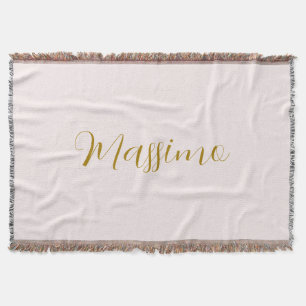 Gold- und Pastellfarbe Kalligrafie Elegant Einfach Decke