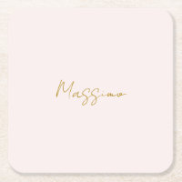 Gold- und Pastellfarbe Kalligrafie Elegant Schlich