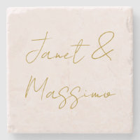 Gold- und Pastellfarbe Kalligrafie Elegant Schlich