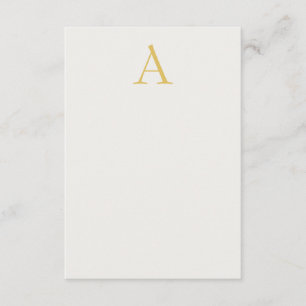 Gold- und Pastellfarben-Monogramm-Professionelle I Begleitkarte