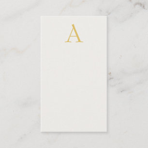 Gold- und Pastellfarben-Monogramm Professionelle I Begleitkarte