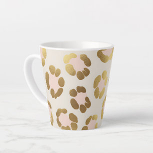 Gold- und Pastellrosa-Leopardenprint Chic Animal Milchtasse