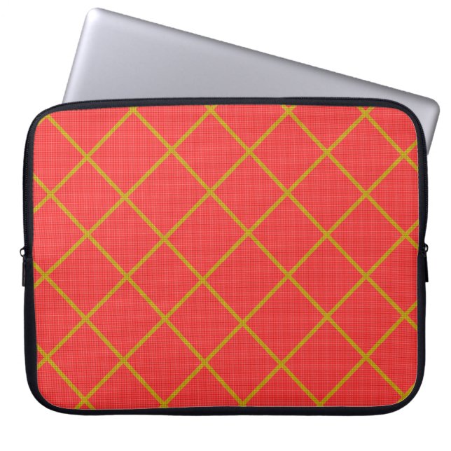Gold und Red Laptop Sleeve (Vorderseite)