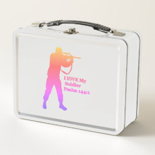 Gold- und Rosa-Lotschneider Metall Lunch Box