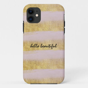 Gold und rosa Streifen Case-Mate iPhone Hülle
