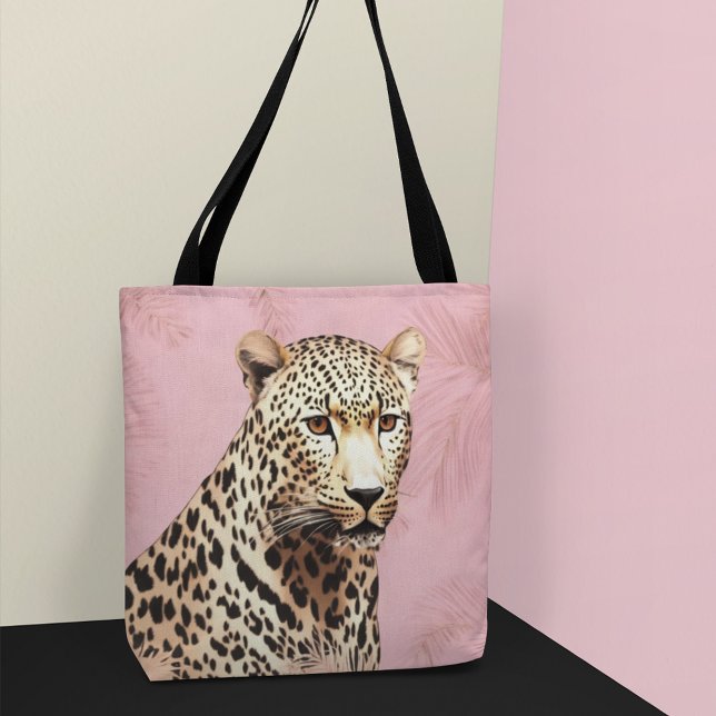 Gold und Rosa wilder Leopard  Tasche (Von Creator hochgeladen)