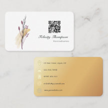 Gold- und Roségold-Pinselstriche QR-Code
